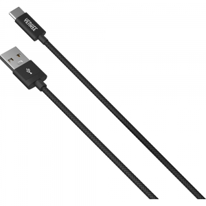 Yenkee USB A 2.0 / USB C szinkronizáló és töltőkábel 2m fekete  (YCU 302 BK)